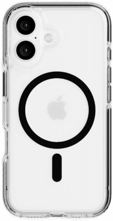 Tech21 Evo Crystal MagSafe Deksel iPhone 16 - Svart