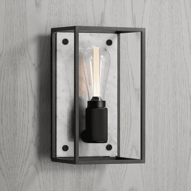 Buster + Punch Caged Wall lampe, marmor hvit
