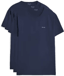 Paul Smith Crew Neck T-Shirt 3-Pack Navy