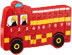 Adlibris Puslespill Brannbil 1-10