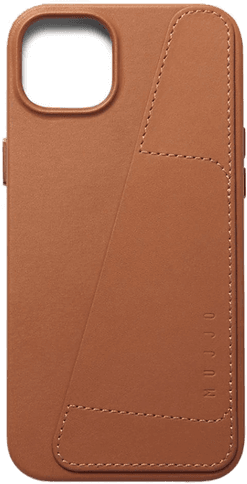 Mujjo Lommeboketui i Lær - Brun (iPhone 14 Plus)