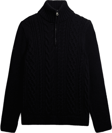 Superdry Jacob Cable Knit Half Zip