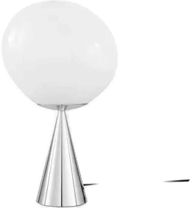 Tom Dixon Melt Cone bordlampe 46,5 cm Opal-silver