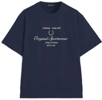 Fred Perry T-Shirt Tennis Blue