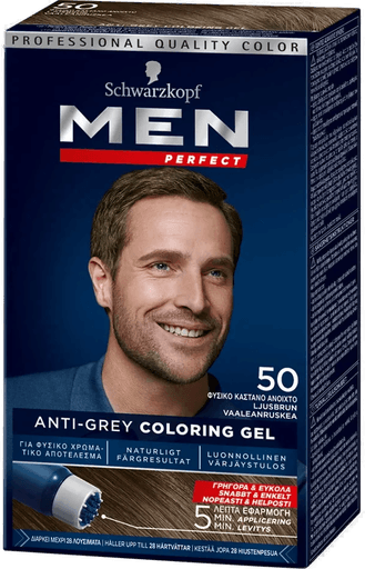 Schwarzkopf Men Perfect Anti-Grey Coloring Gel 50 Light Brown