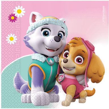 Globos Europe Servietter Paw Patrol Skye & Everest