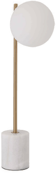 Viokef Silvana bordlampe, hvit/gull