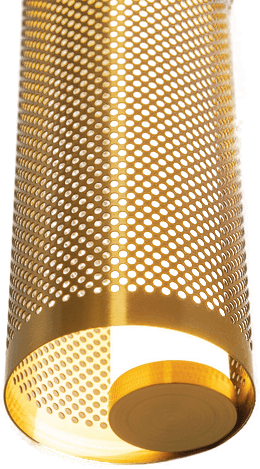 Zambelis LED-vegglampe 23041, gullfarget