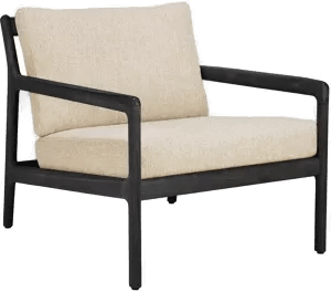 Ethnicraft Jack loungestol svartbesiet teak