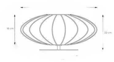 Lucide Corina bordlampe Ø 40 cm