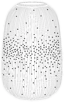 Lucide Flores bordlampe, Ø 14,1 cm, hvit