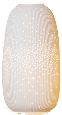 Lucide Flores bordlampe, Ø 17,5 cm, hvit