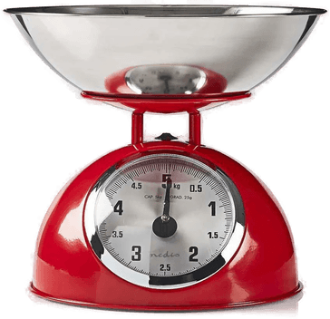 Nedis Retro kjøkkenvekt Rød