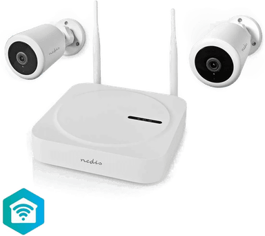 Nedis SmartLife overvåkningssystem 2x Kamera Full HD 1080p