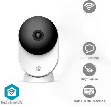 Nedis SmartLife Innendørs kamera 3MP Full HD