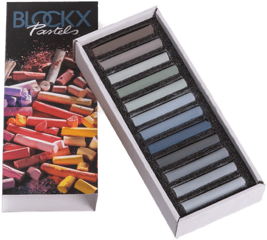 Blockx Soft Pastels Grey 12-set