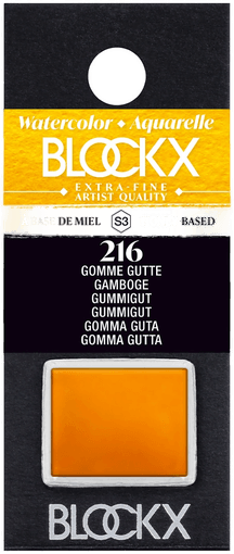 Blockx Aquarell Gamboge half pan