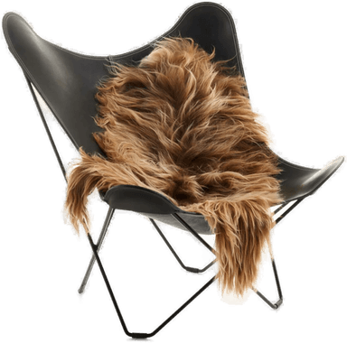 Natures Collection Saueskinn Langhåret 100-120x60 cm