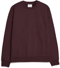 Colorful Standard Classic Organic Crew Neck Sweat Oxblood Red