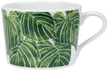 Götefors Porslin Botanica kopp grønn Funkia