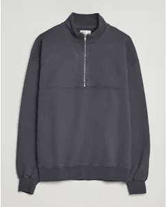 Colorful Standard Classic Organic Half-Zip Lava Grey