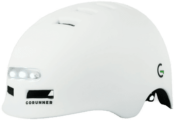 Gorunner LED Sykkelhjelm L Hvit