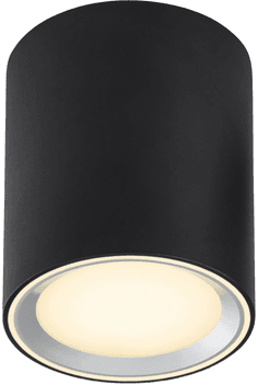 Nordlux Fallon long LED-downlight svart/stål