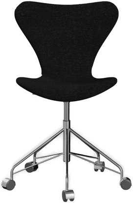 Fritz Hansen 3117 Sjuan Helklädd Tyg Svart