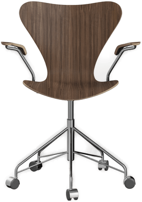 Fritz Hansen 3207 Sjuan, Valnøtsfanér