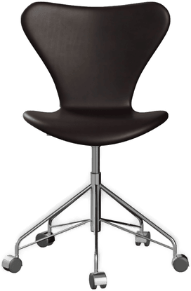 Fritz Hansen 3117 Sjuan Helklädd Läder Grace Dark Brown