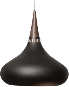 Fritz Hansen Orient P3 Pendel svart/rosa Ø 50cm