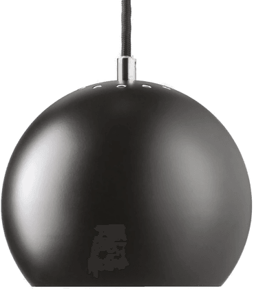 Frandsen Ball pendellampe, matt svart, Ø 18 cm