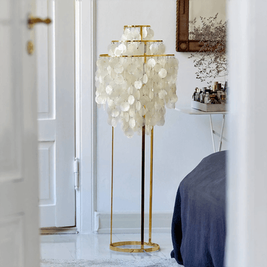 Verpan Fun gulvlampe messing