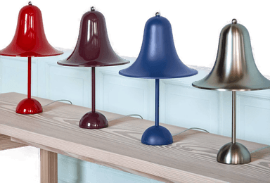 Verpan Pantop bordlampe matt svart