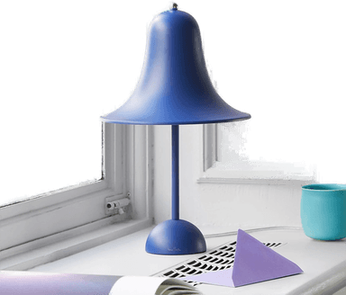 Verpan Pantop bordlampe matt blå