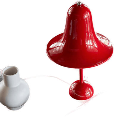 Verpan Pantop bordlampe rød