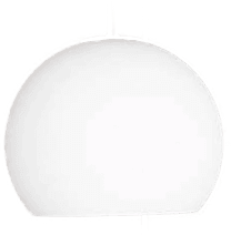 Frandsen Ball pendellampe, opalhvit, Ø 25 cm