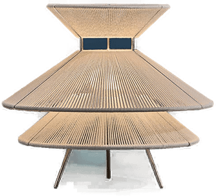 Frandsen Kiku bordlampe, hvit