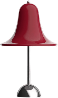 Verpan Pantop bordlampe, kirsebærrød, 30 cm