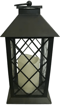 Haahr & Co Lanterne 32 cm med LED Bloklys