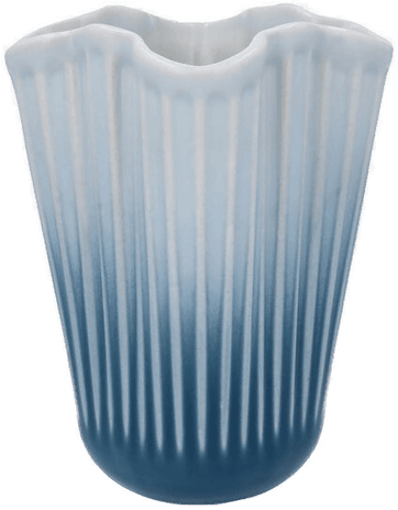 Kähler Hammershøi unfold vase 16,5 cm blå