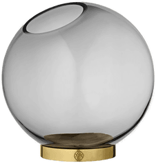 AYTM Globe vase medium svart-messing