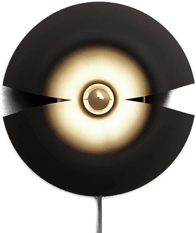 AYTM Cycnus vegglampe, svart, Ø 30 cm