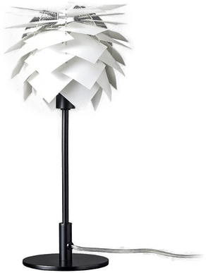 Dyberg Larsen bordlampe Pineapple, hvit/svart