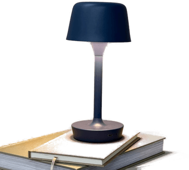 Dyberg Larsen LED-bordlampe Flow, blå