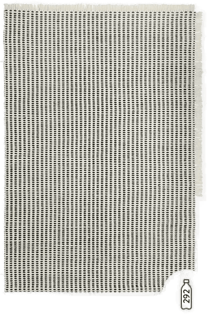 Ferm Living Way Rug Off-White/Blue