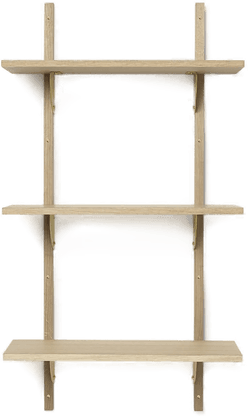 Ferm Living Sector Triple Narrow Eik/Messing