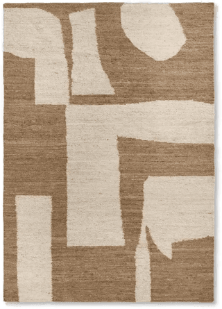 Ferm Living Piece Teppe Off-white/Toffee 200x300 cm
