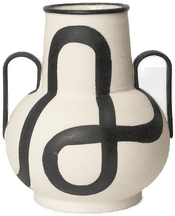 Ferm Living Trace vase Offwhite