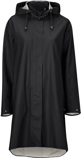 Ilse Jacobsen Regnjakke med avtagbar hette Black